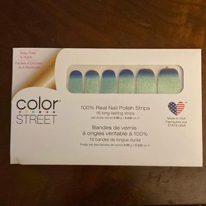 COLOR STREET nail polish strips. “Long time no sea”